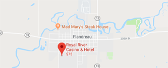 Map to Royal River Casino